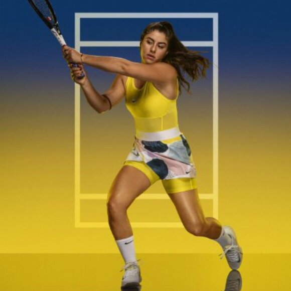 🚨 Nike Court Tennis Skirt Cassie Byrney Australian Open Skort Shorts CD0799-100 - Picture 16 of 16